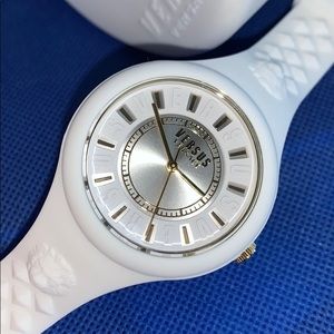 Versus Versace white silicone watch